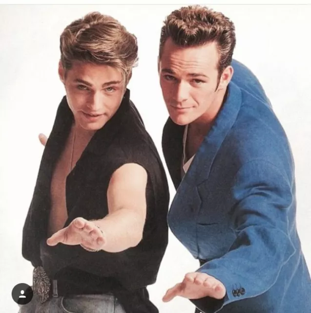 Beverly Hills 90210 Jason Priestley Luke Perry 8x10 Glossy Photo