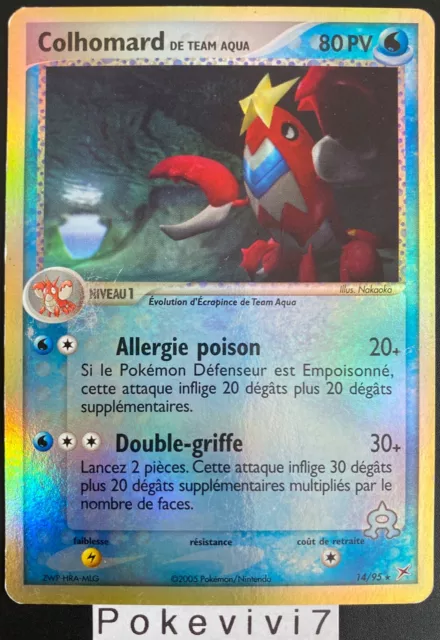 Carte Pokemon COLHOMARD 14/95 Rare REVERSE Bloc EX Team Aqua VS Team Magma FR