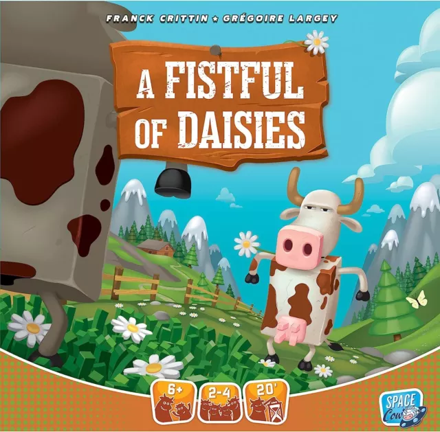 A Fistful of Daisies Board Game   Cow Themed Dueling Strategy Game   Dice-Rollin 2