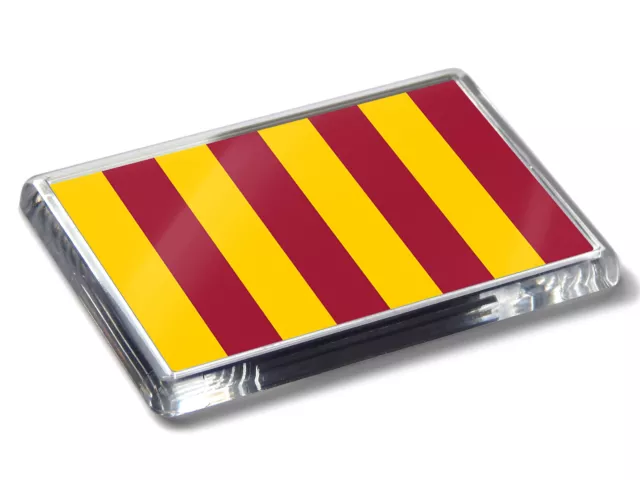 Northumbria Oswald's Stripes Flag UK Region High Quality Fridge Magnet