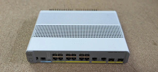 Cisco 3560cx 12pcs Cisco WS-C3560CX-12PC-S 12-Port Gigabit PoE