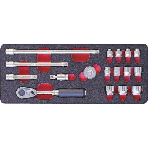 Yamashita Ko-ken 2286Z Z-Eal 0.6cm (6.35mm) Presa Chiave Set Di 17 Pezzi Nuovo