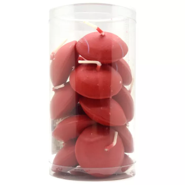 Red Floating Candles Unscented Long Burning Time Tealights Wedding Christmas