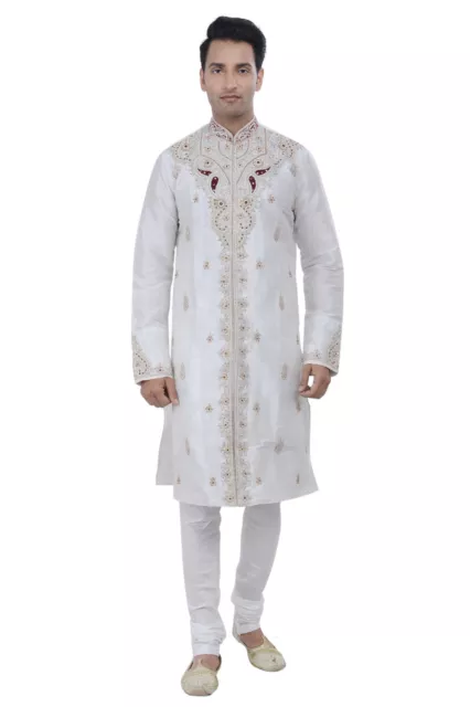 itailorman Ethnic Herren indischer Designer Kurta Churidar für 2-teiliges Set (Größe - XL)