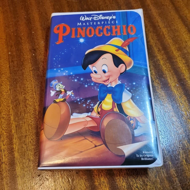 Pinocchio VHS Rare Walt Disney's Masterpiece Collection 1993