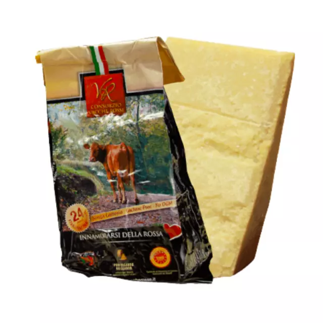 Formaggio Parmigiano reggiano Vacche rosse senza lattosio stagionato 24 mesi 1kg