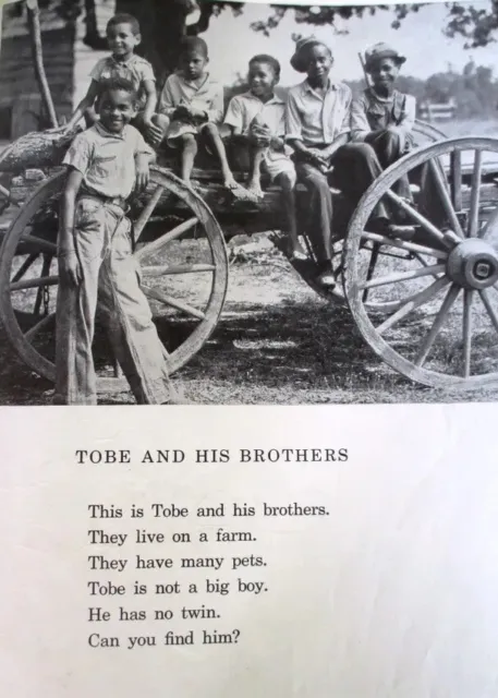 1930s Black Americana Children Life North Carolina Farmers TOBY Book