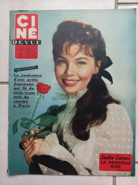 ciné revue 1957 LESLIE CARON