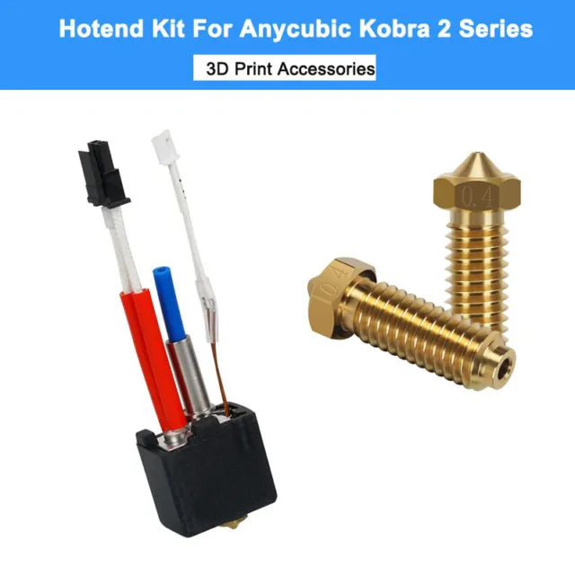 Kit Hotend 24V 60W para impresora 3D Anycubic Kobra 2 cabezal de impresión boquilla de latón lote