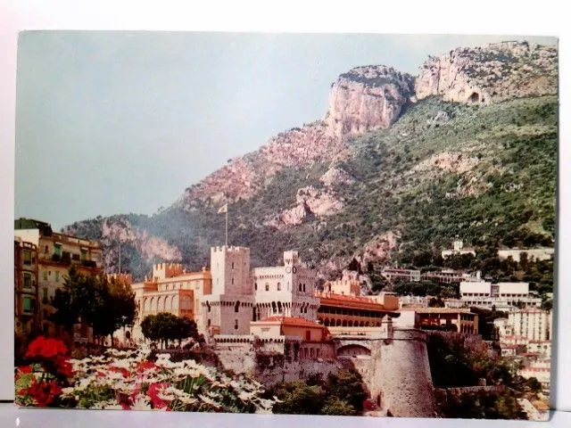 Principaute de Monaco. Le Palais Princier et la Téte de Chien. Alte AK farbig. P