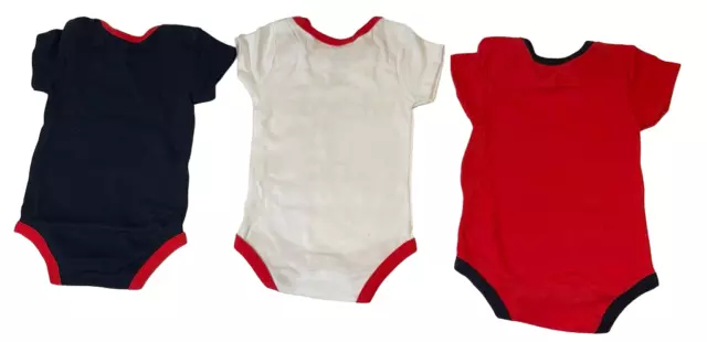 Adidas Nouveau Né Atlanta Faucons Body 3-Pack Ensemble, Rouge Blanc Marine, 3/6 2