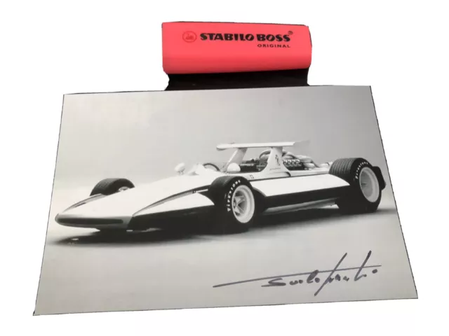 Autographe Photo Signed Chief Designer Pininfarina Ferrari f1 Sigma