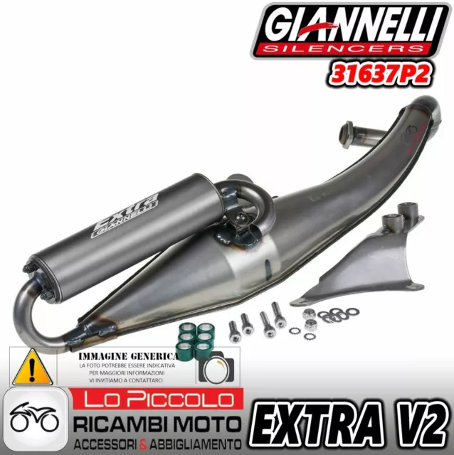 31637P2 Silenciador Giannelli SCARICO Extra V2 Piaggio NRG MC3 Kat 50 2002/2004