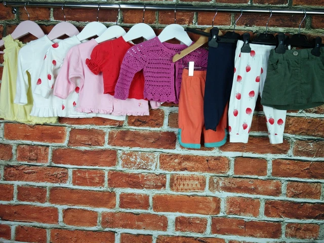 Girls Baby Bundle Age 3-6 Mths Next John Lewis H&M Cardigan Top Legging Set 68Cm