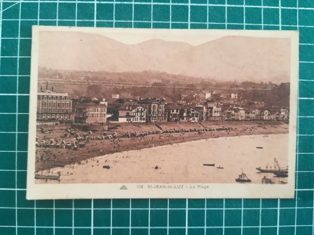 108 CPA Antique - Saint Jean De Luz - La Beach - Circa 1934