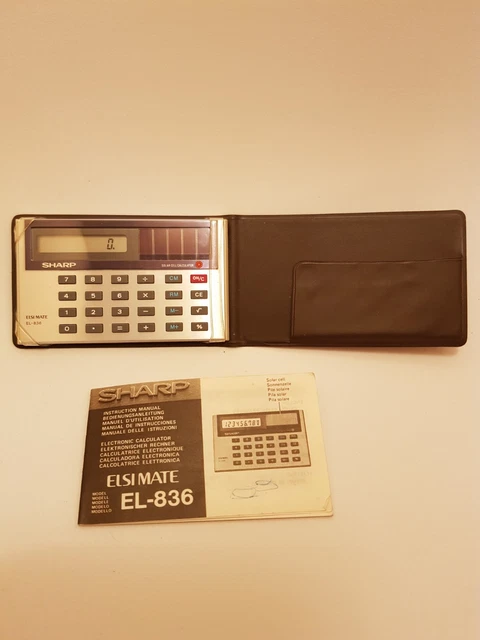 SHARP ELSI MATE EL-214 Taschenrechner Vintage 70-80er Japan