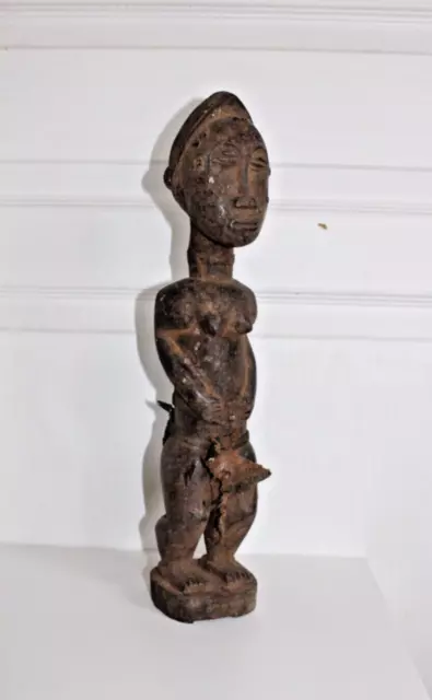 Statuette rituelle BLOLO Blo Baoulé 38 cm - Art africain