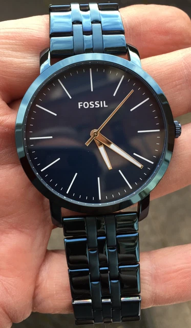 Fossil ocean blue watch sale