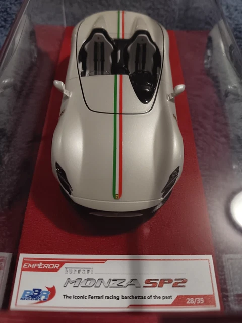 Ferrari Monza SP2 Miniature 1/43 – BBR – Bleu Viery/Noir – Limitée 100 Exemplaires