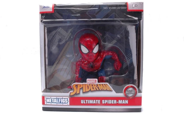 Jada Toys Figura Spider-Man In Metallo Pressofuso – Altezza 15 Cm, Collezionabile, Pesante E Dettagliata, Colori Rosso/blu