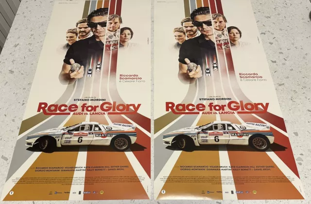 Race For Glory - Audi Vs Lancia - 2 Locandine Originali Poster Del Film