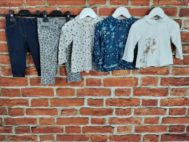 Baby Girl Bundle Age 9-12 Months Next Mamas & Papas Etc Jeans Jeggings Tops 80Cm