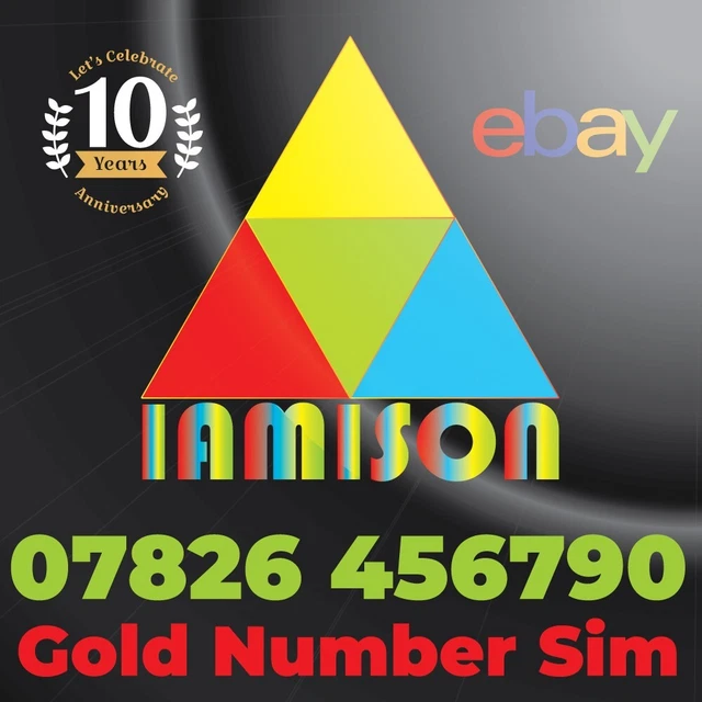 Gold  Vip Memorable Personal Mobile Number ( Uk ) Bid Now  07826 456790
