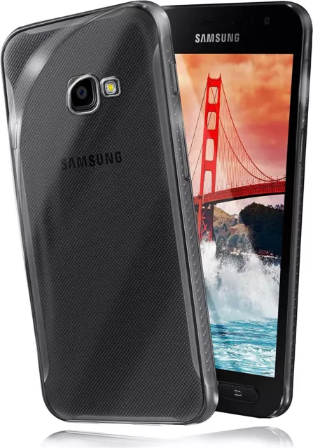 HANDY SCHUTZ HÜLLE Für SAMSUNG GALAXY XCOVER 4S BACKCOVER GEHÄUSE TPU RÜCKSEITE