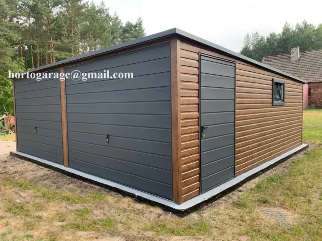 7x7 Blechgarage Moderngarage Fertiggarage Metallgarage Lagerraum Laube Lagerbox