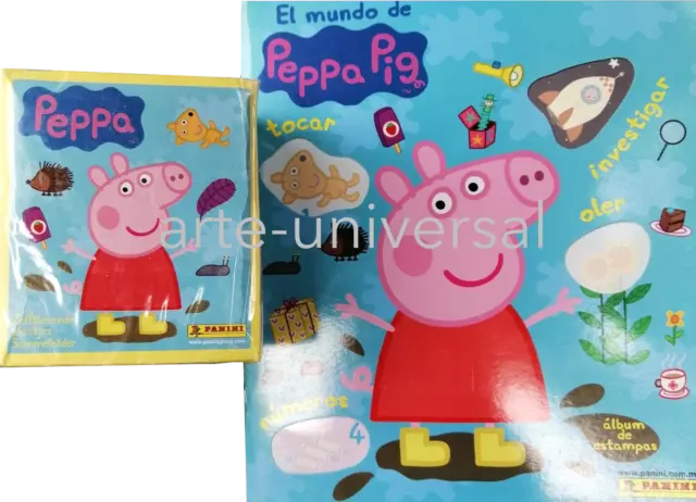 PEPPA PIG World Panini Stickers Collection 50 PACKS SEALED BOX + ALBUM