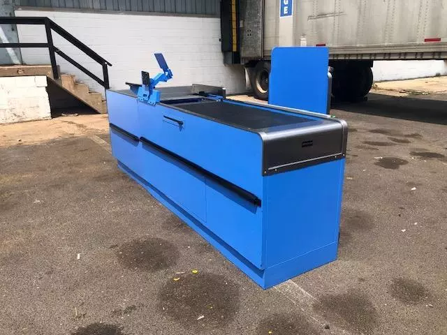 Checkout Counter Electric Belt Motorized Used Check Lane Grocery Store Fixtures Checkout Counter Electric Belt Motorized Used Check Lane Grocery Store Fixtures