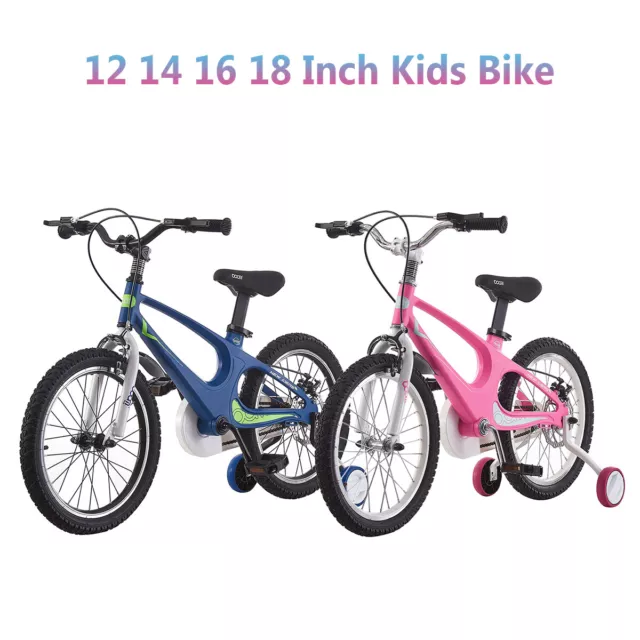 NEW Kids Bike 12 14 16 18 Inch Aluminium Alloy Boys Girls Bicycle Training Bike