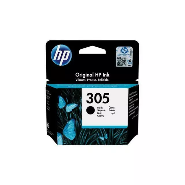 Cartuccia Hp 305 Nero Originale 3Ym61Ae Per  Deskjet 2710,2720,2724 Envy 6010