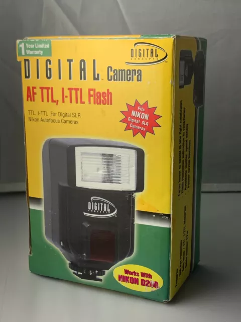 Digital Concepts 528AF/NIK Shoe Mount Flash for Nikon AF TTL, I-TTL FLASH