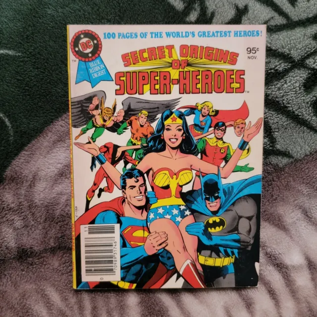 DC Blue Ribbon Digest Secret Origins of Super-Heroes Volume 3 #19 100 Pages 1979
