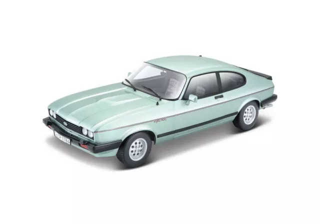 1:24 Ford Capri 28i by Bburago in Metallic Green 18-21093 Model Car