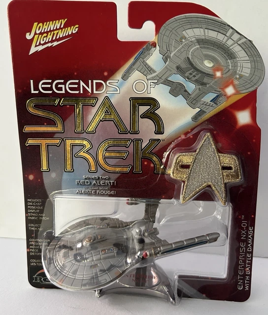 Johnny Lightening Star Trek Series 2 Red Alert ENTERPRISE NX-01 BATTLE DAMAGE