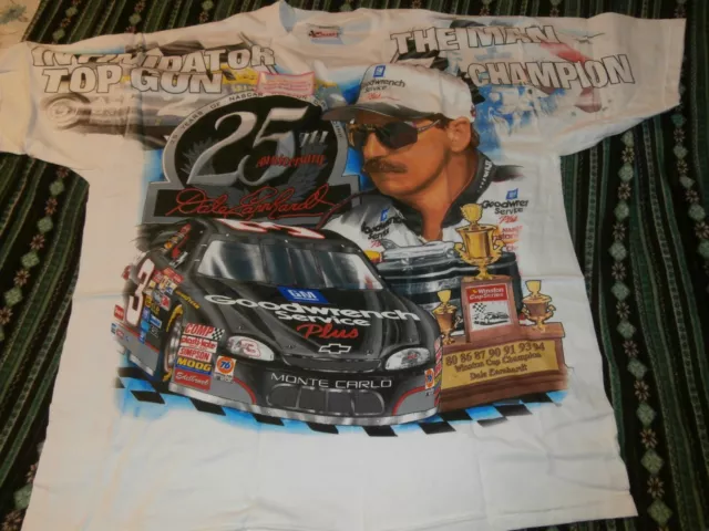 #3 GM Goodwrench Dale Earnhardt All Over Print Chase T Shirt 25th Anniversary