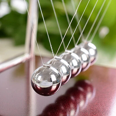 Newton's Cradle Toys Desk Table Decor Children Educational Toy Metal Balance Pen