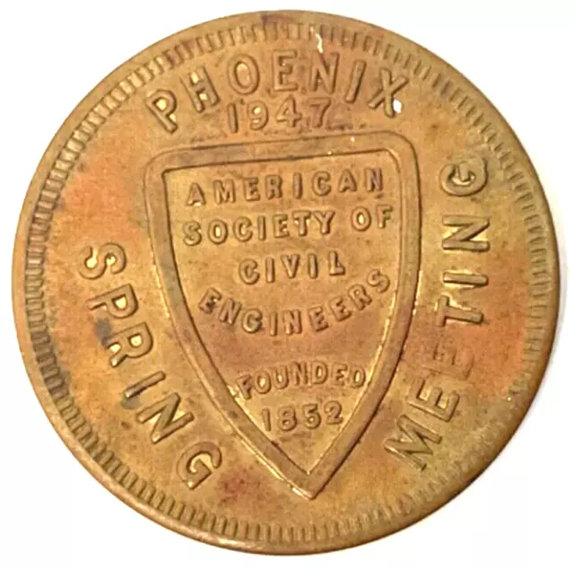 Phoenix Arizona Civil Engineers Trade Token