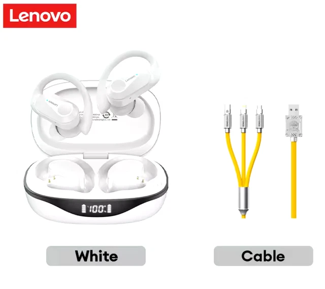 Lenovo LP75 – Auriculares Bluetooth Deportivos 5.3 Con Reducción De Ruido Y Resistencia Al Agua