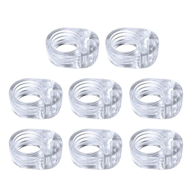 8 piezas Cubierta de perno de puerta Dispositivo de relieve Pvc Puerta para niños Tapón Protector de pared
