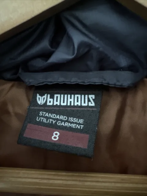 Bauhaus Puffer Navy Vest Boys Hoodie Sz 8 Excellent Condition 3