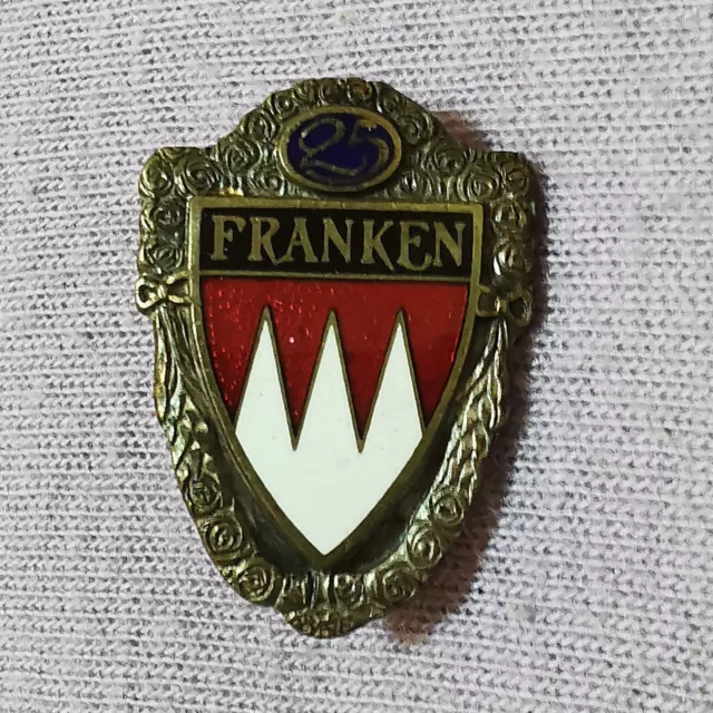 Ehrenabzeichen Fränkischer Heimatbund 25 Jahre Anstecknadel Pin Brosche  Franken