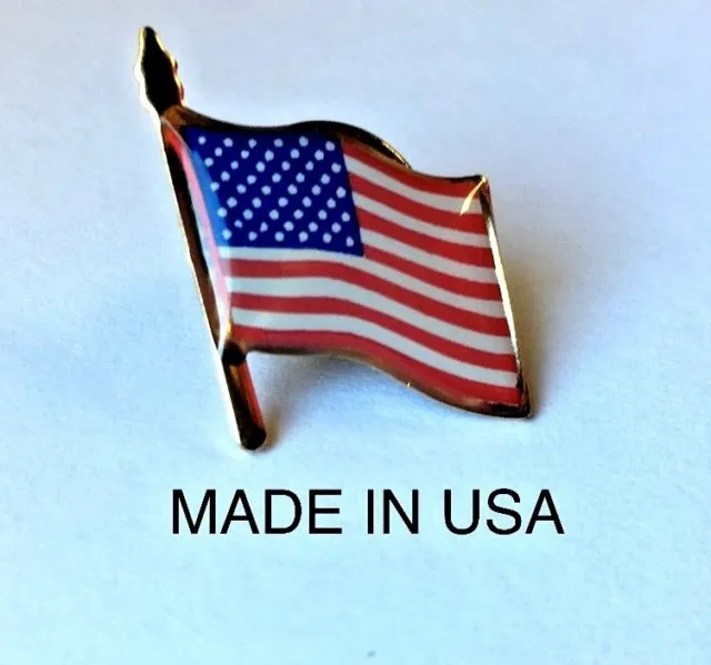 American Flag Lapel Pin *Made In America* Trump Usa Patriotic