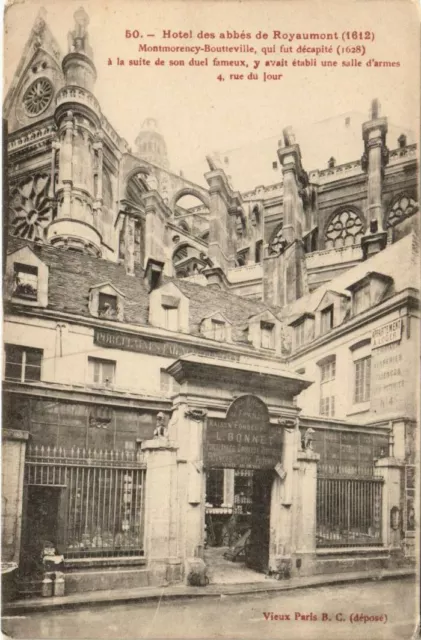 CPA PARIS 1e 4, rue du Jour Hotel des abbés de Royaumont (978549)