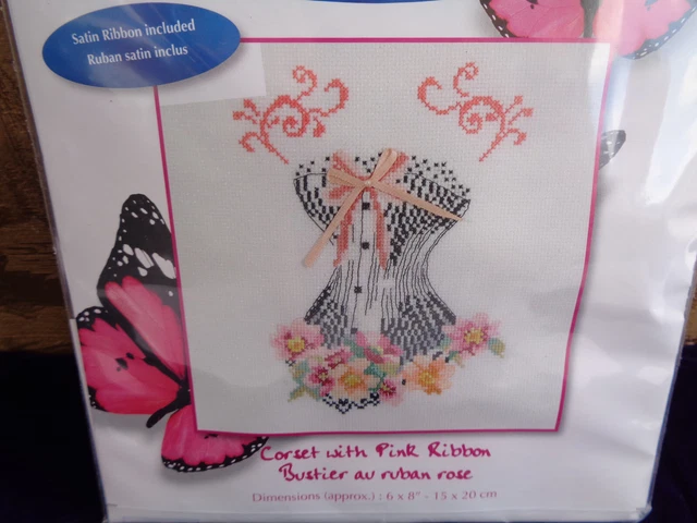 Kit Point De Croix Princesse 'Terres Inconnues' 30x40 Cm, Fils DMC Inclus, Neuf
