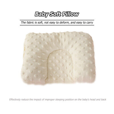 Baby Solid Color Soft Pillow Newborns Head Support Cushion Sleep Positioner 3
