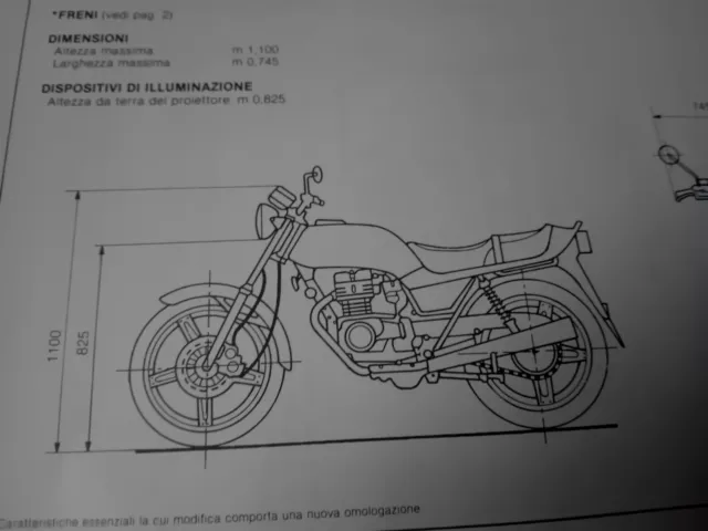 1982 Honda CB 400 N Motorcycle Original CARD ASI FMI Approval