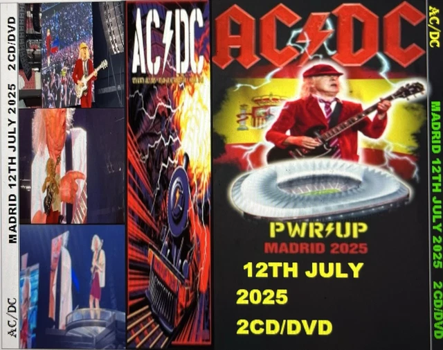AC/DC MADRID 12TH July 2025 2cd/dvd £25.91 - PicClick UK